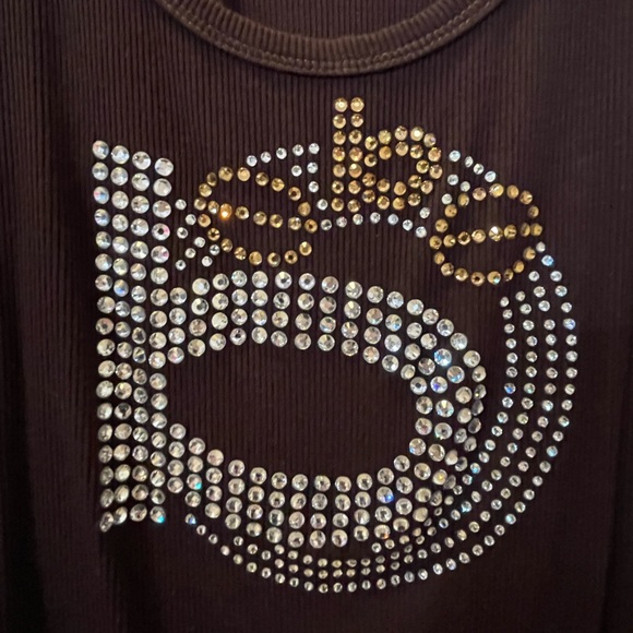 Rare Bebe dark brown tank top S-M - Picture 5 of 5